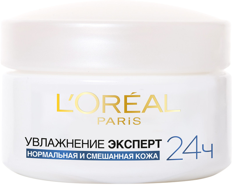 Крем для лица L'Oreal Paris Увлажнение эксперт 24 часа для нормальной и смешанной кожи, 50мл — фото 2