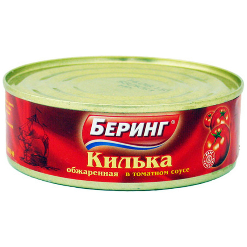 Килька Беринг балтийская обжаренная в томатном соусе, 240г