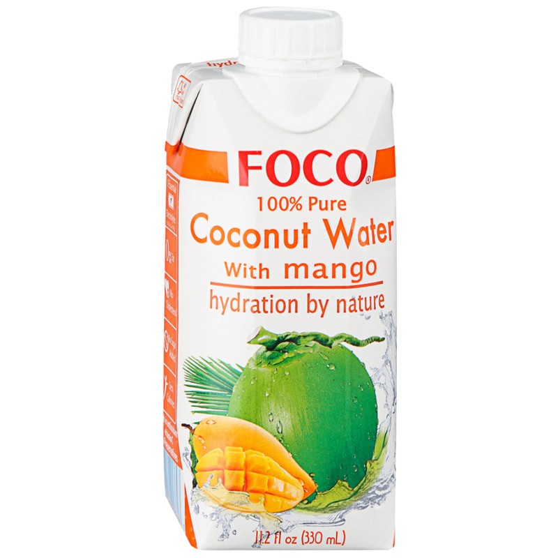 Вода кокосовая Foco с манго, 330мл