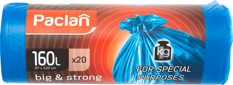 Мешки для мусора Paclan Big&Strong 20шт, 160л