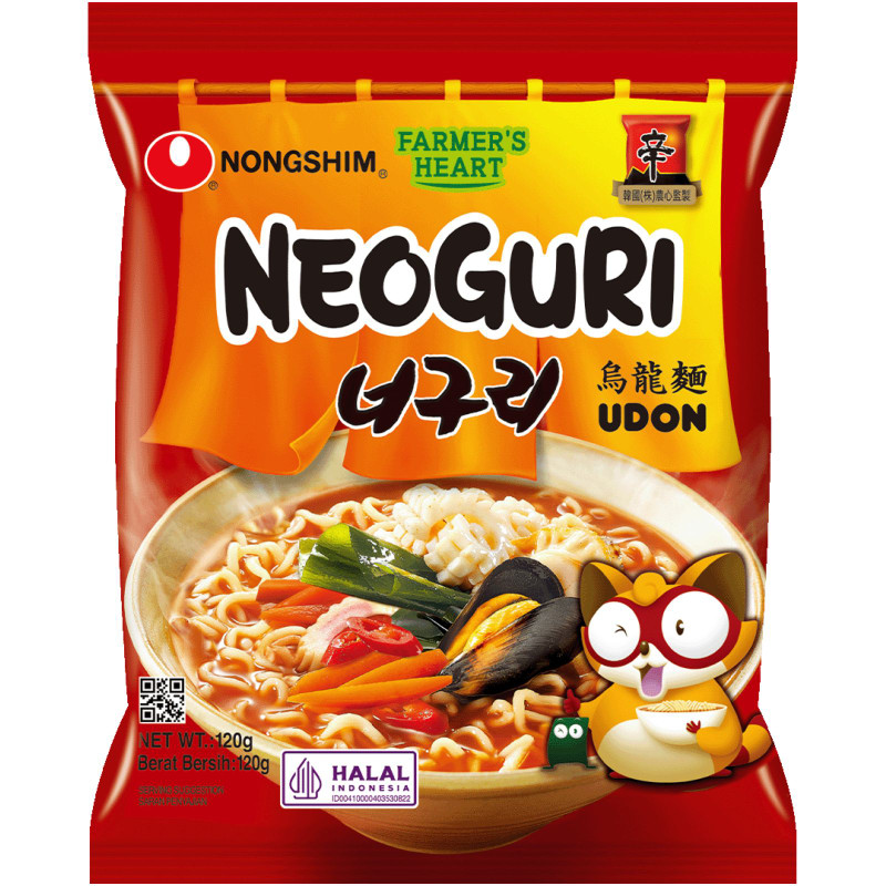 Лапша Nongshim Неогури с морепродуктами острая быстрого приготовления, 120г