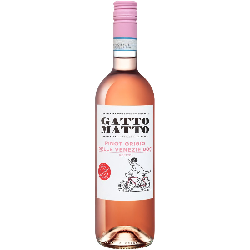 Вино Villa degli Olmi Гатто Матто Пино Гриджио Розато розовое сухое, 750мл