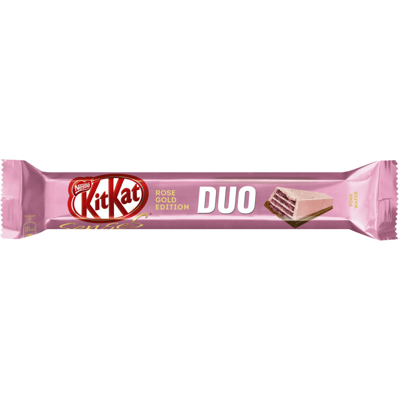Шоколад KitKat Senses Rose Gold Edition Pink Water Taste Of Strawberry, 58г