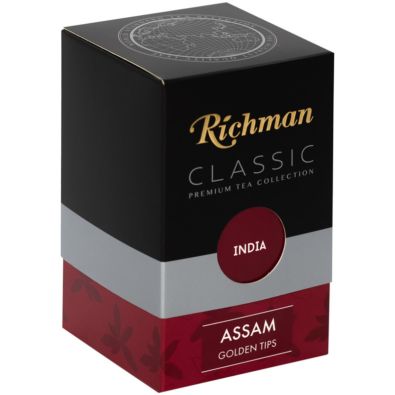 Чай Richman Ассам чёрный индийский крупнолистовой, 100г - купить с доставкой в Москве в Перекрёстке