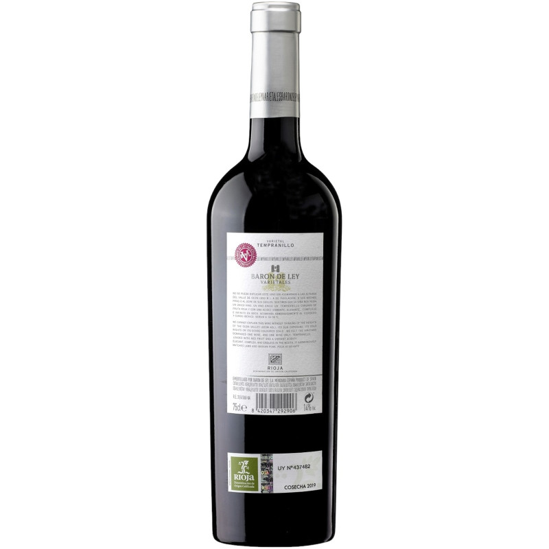 Вино Baron de Ley Tempranillo красное сухое 14%, 750мл — фото 1