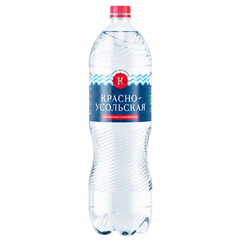 Вода Красноусольская питьевая 1 категории газированная, 1.5л
