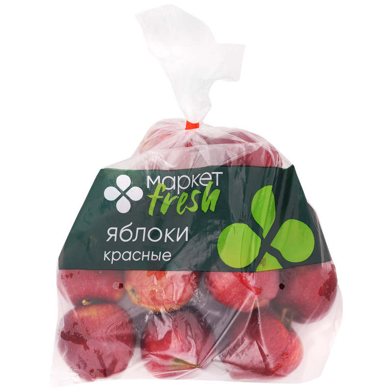 Яблоки красные фасованные Маркет Fresh, 1.5кг