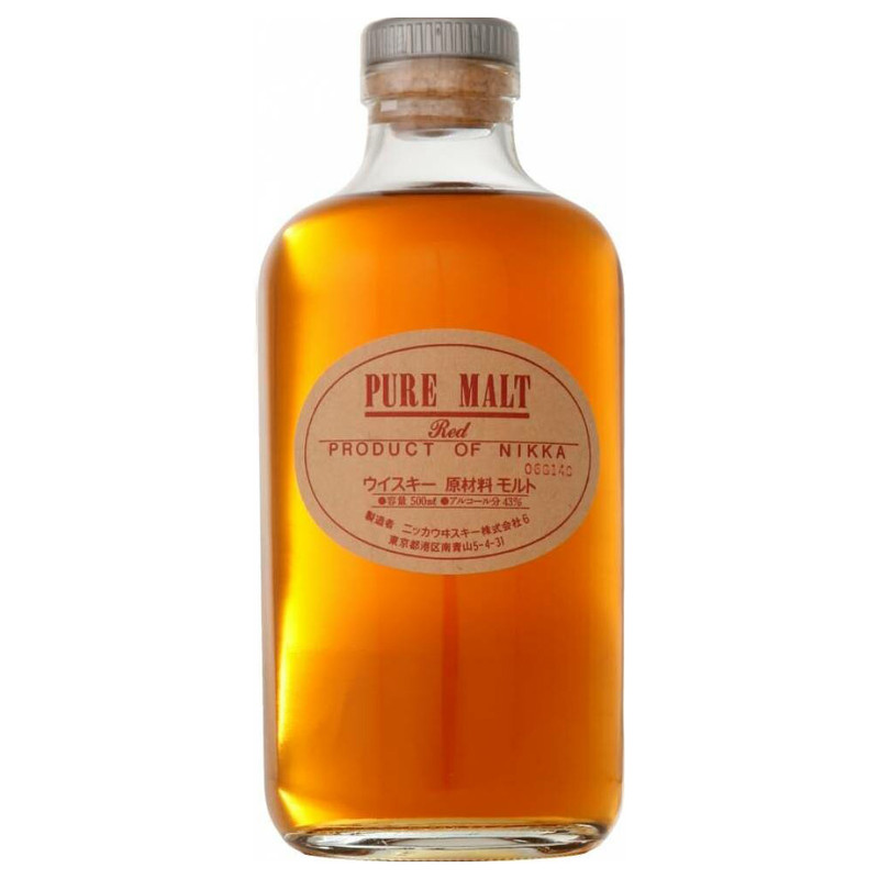 Виски Nikka Пьюр Молт Ред 43% в подарочной упаковке, 500мл