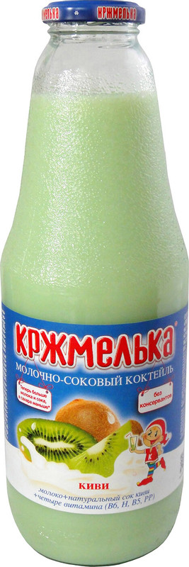 Коктейль молочно-соковый Кржмелька киви 0.01%, 1.03л — фото 1