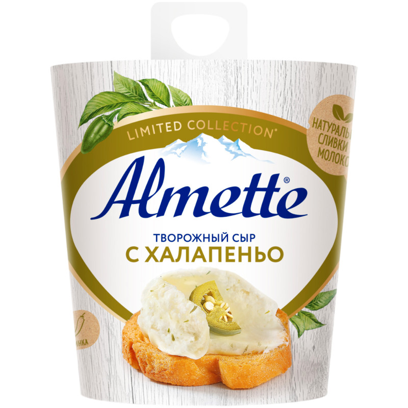 Сыр творожный Almette С халапеньо 60%, 150г — фото 1