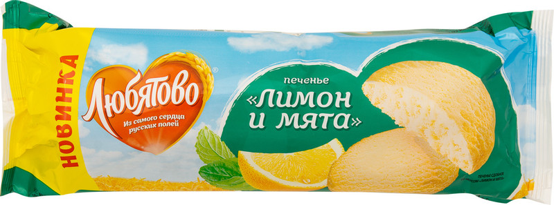 Печенье Любятово сдобное лимон-мята, 250г — фото 2
