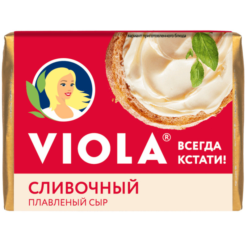 Сыр Viola Сливочный плавленый 55%, 90г — фото 3