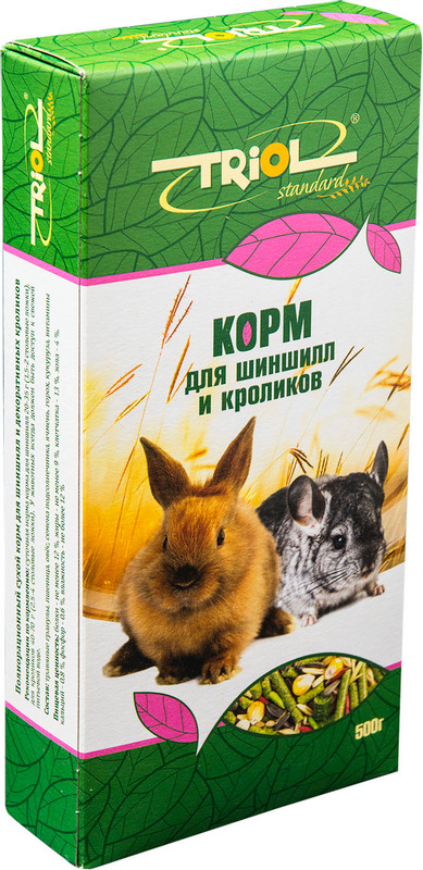 Корм Triol Криспи для шиншил и декоративных кроликов, 500г