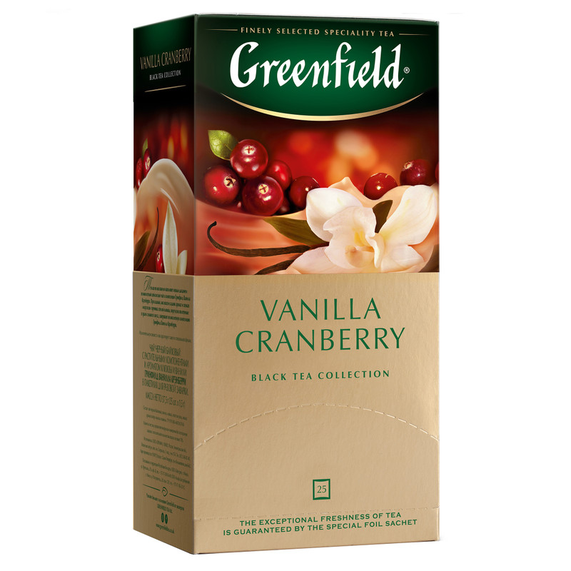 Чай Greenfield Greenfield Vanilla чёрный в пакетиках, 25х1.5г — фото 2