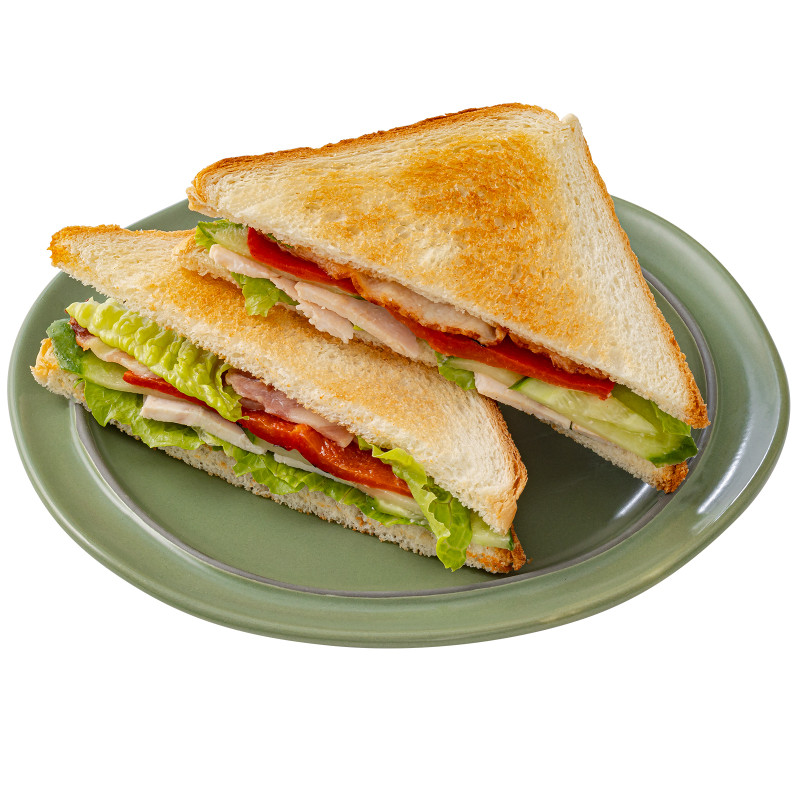 Клаб-сэндвич двойной с курицей и беконом Шеф Перекрёсток, 210г — фото 2