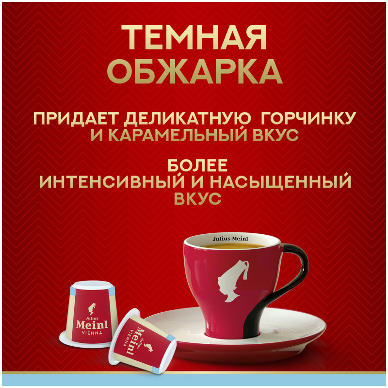 Кофе в капсулах Julius Meinl Espresso Decaf натуральный жареный молотый без кофеина, 10х5.6г — фото 4