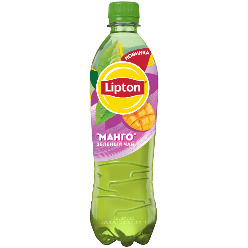 Напиток негазированный Lipton Зелёный чай со вкусом манго безалкогольный, 500мл