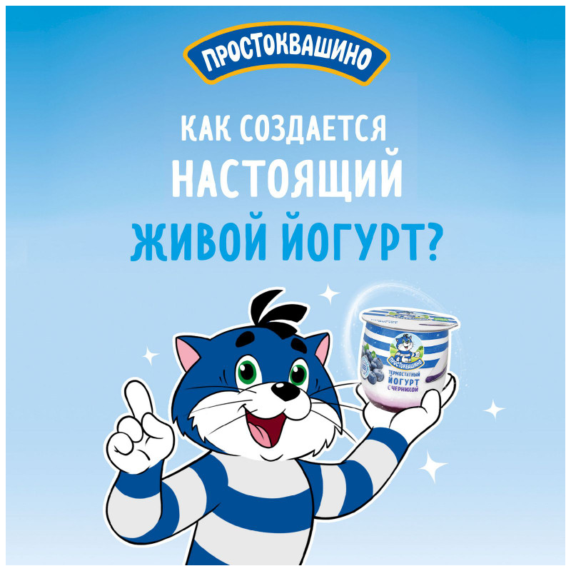 Йогурт термостатный Простоквашино двухслойный с черникой 3.4%, 160г — фото 4