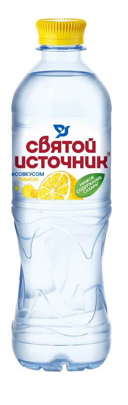 Напиток Святой источник Природная вода + лимон негазированный, 500мл