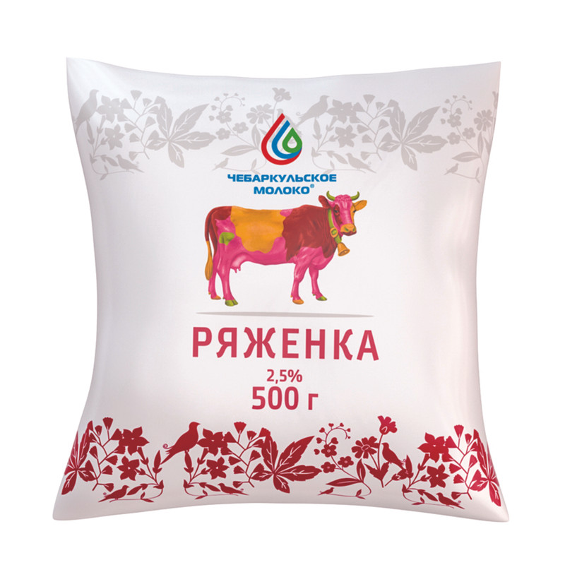 Ряженка Чебаркульское Молоко Из Чебаркуля 2.5%, 500мл
