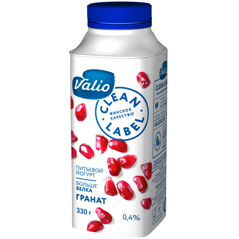 Йогурт питьевой Viola Clean Label гранат 0.4%, 330мл — фото 1