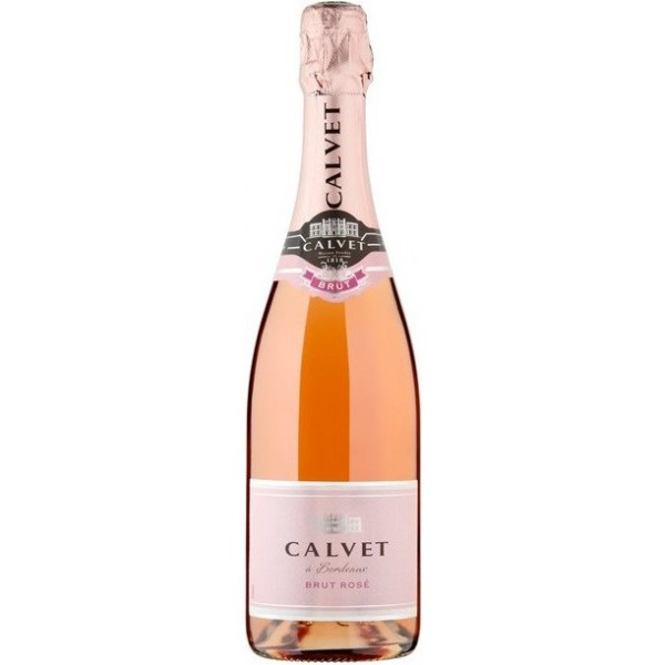 Вино игристое Calvet Cremant de Bordeaux AOP розовое брют 12%, 750мл