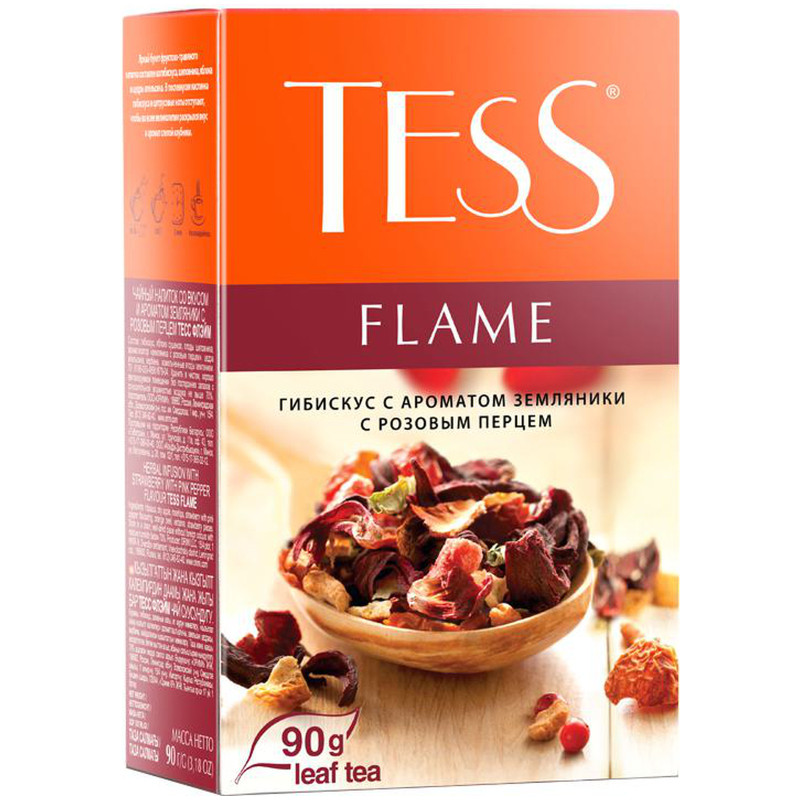 Чай Tess Flame с земляникой и розовым перцем, 90г — фото 2