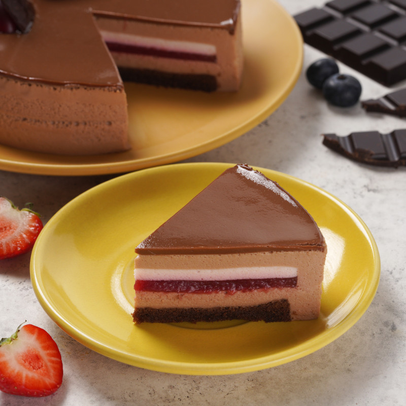 Торт Ягодный с Шоколадом муссовый, 480г — фото 1