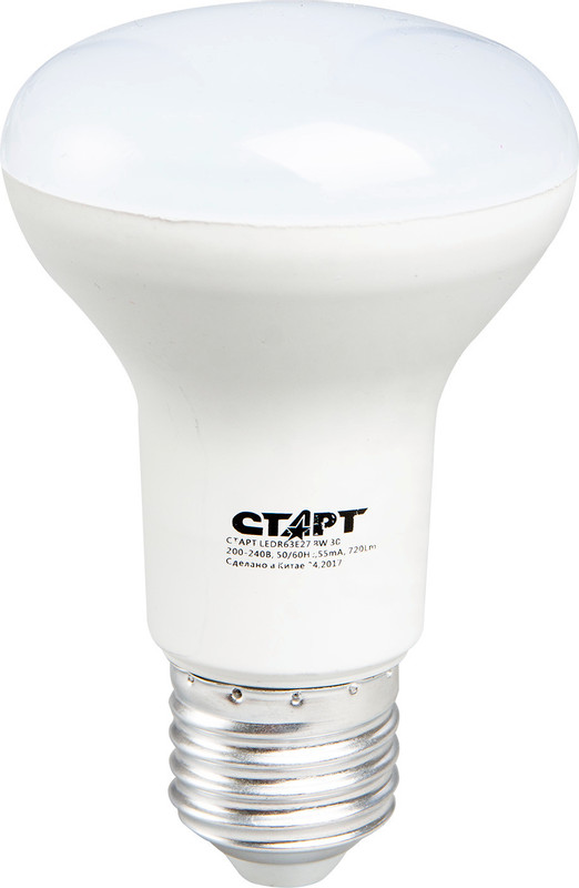 Лампа светодиодная Старт LED R63 E27 8W 30 тёплый свет — фото 3