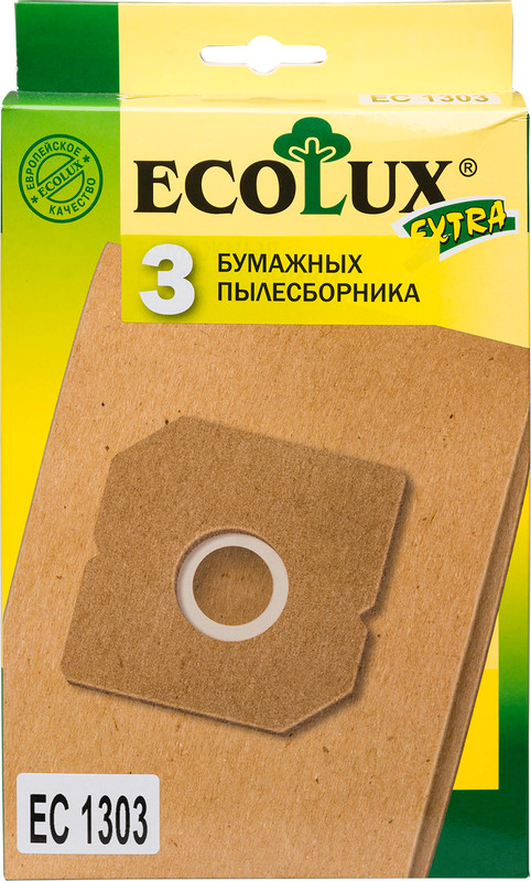 Мешок-пылесборник EcoLux Extra EC1303 бумажный для пылесосов LG, 3шт — фото 1