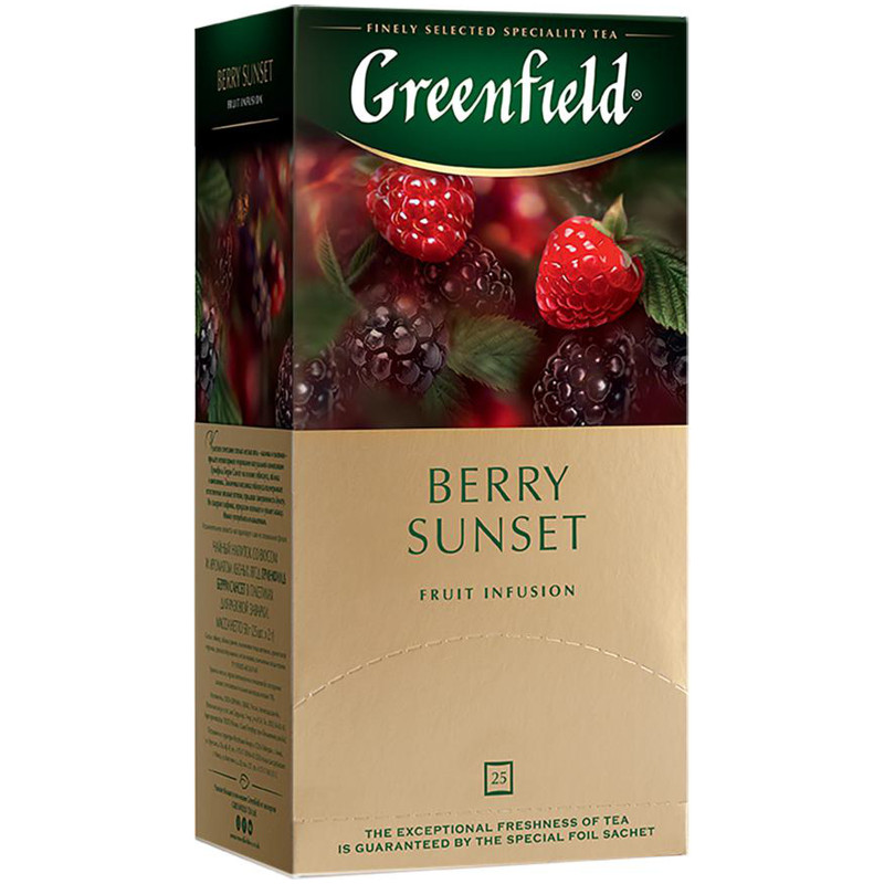 Напиток чайный Greenfield Берри сансет фруктовый лесные ягоды в пакетиках, 25х2г — фото 2