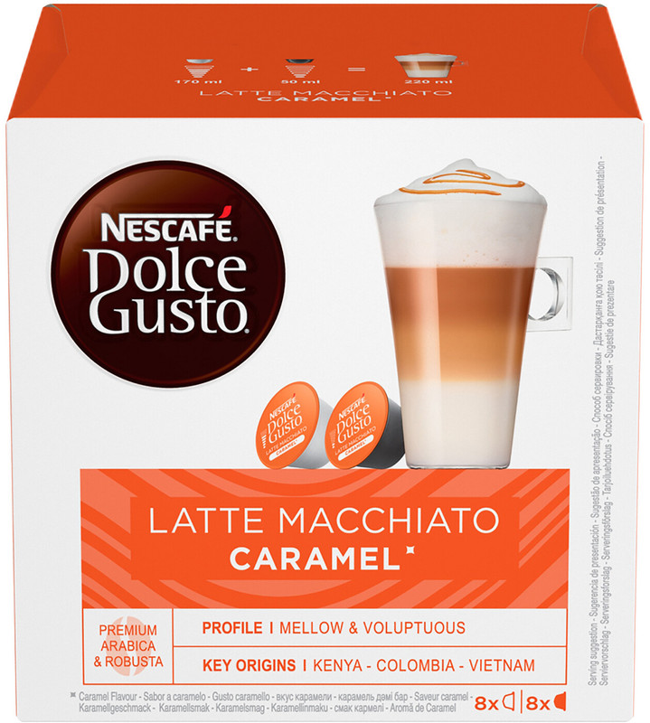 Кофе в капсулах Nescafé Dolce Gusto латте макиато со вкусом карамели, 8x21.1г — фото 3