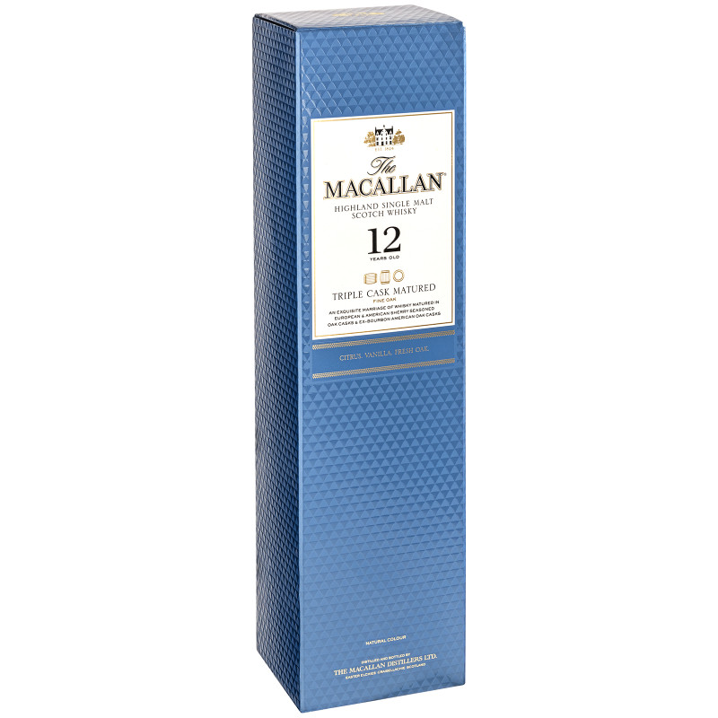 Виски The Macallan Трипл Каск Мэйчурд 12-летний 40% в подарочной упаковке, 700мл — фото 2
