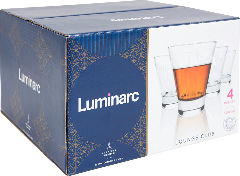 Набор стаканов Luminarc Lounge Club низких, 4х300мл
