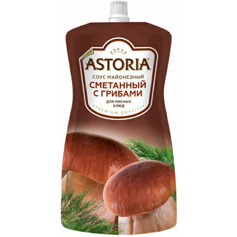 Соус Astoria сметанный с грибами 42%, 233мл