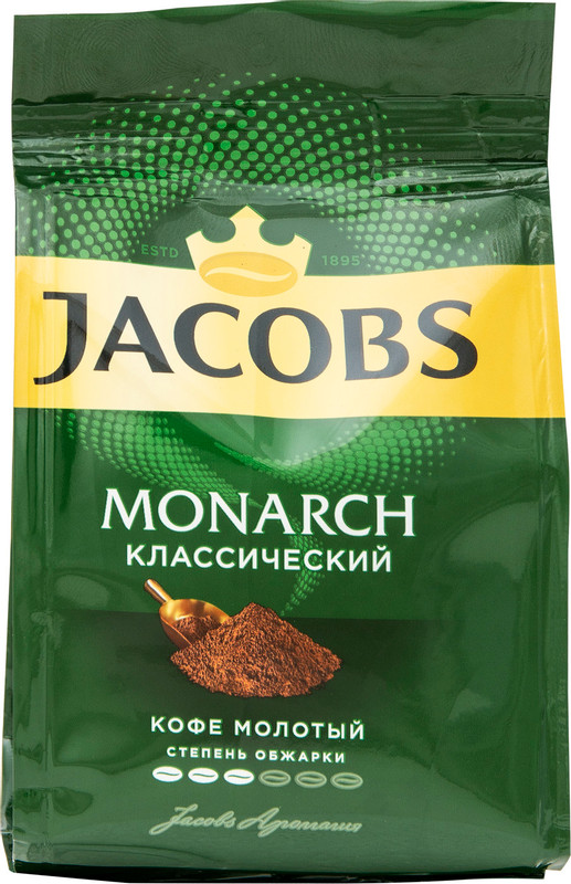 Кофе Jacobs Monarch классический жареный молотый, 70г — фото 2