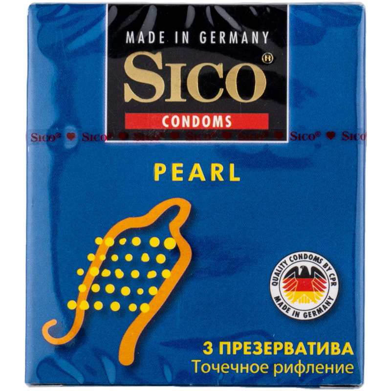 Презервативы Sico Pearl точечное рифление, 3шт