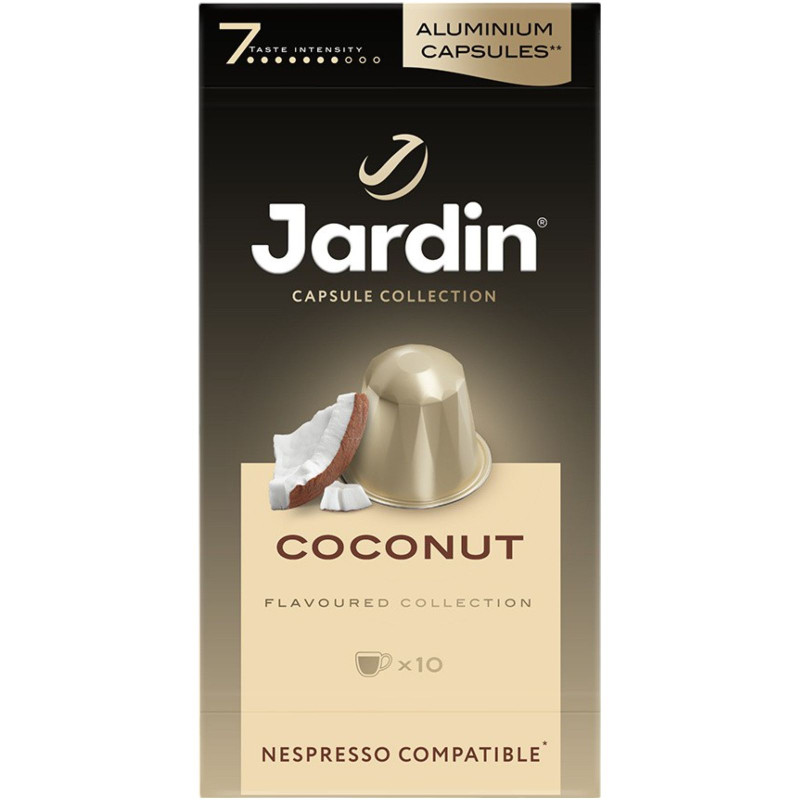 Кофе в капсулах Jardin Coconut с ароматом кокоса, 10х5г