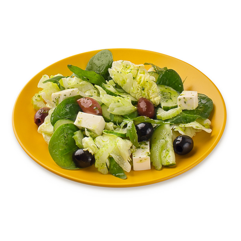 Салат с рукколой, сыром Фета и маслинами Шеф Перекрёсток, 180г — фото 2