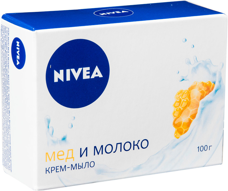Крем-мыло Nivea мёд и молоко, 100г
