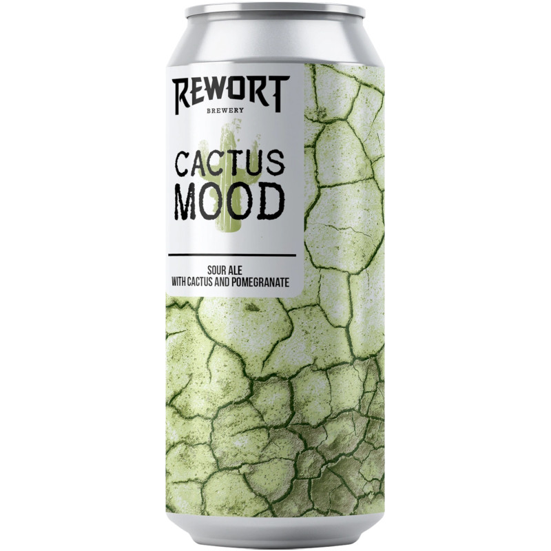 Пивной напиток Rewort Cactus Mood светлый непастеризованный нефильтрованный осветленный 4,0%, 500мл