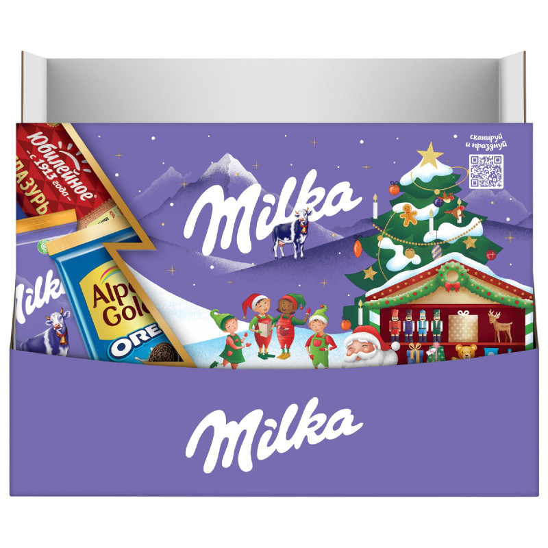 Набор кондитерской продукции Milka Большой Новогодний Микс Санта, 599г — фото 2