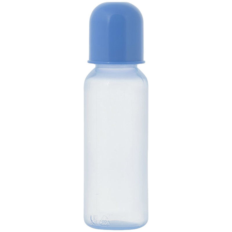 Бутылочка для кормления Курносики с силиконовой соской синяя 11130, 250мл — фото 1