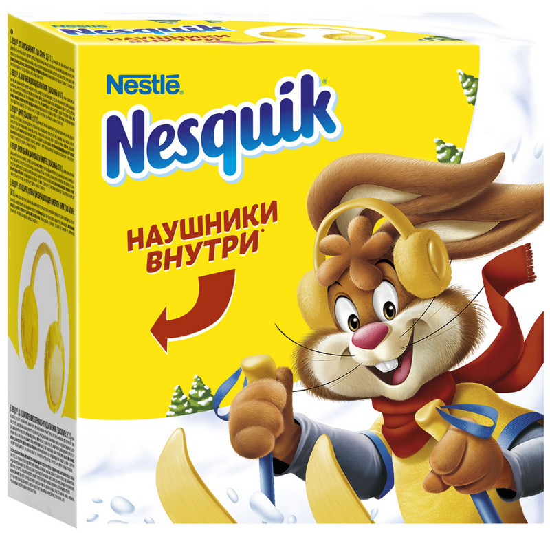 Набор конфет Nesquik новогодний в комплекте с наушниками, 232.5г — фото 2