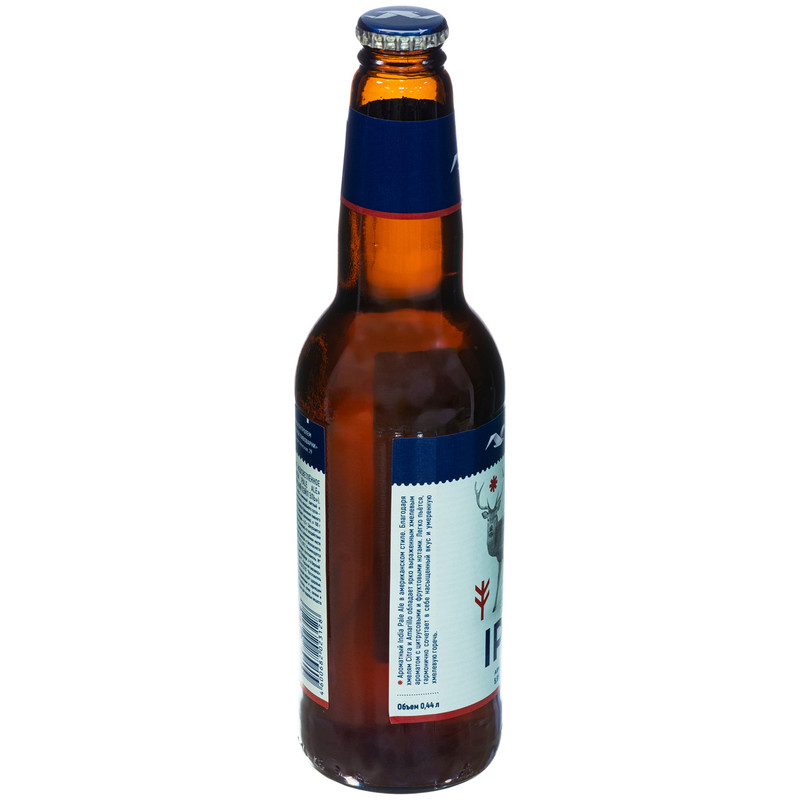 Пиво Gorkovskaya Brewery Индийский пэйл эль светлое нефильтрованное 5.9%, 440мл — фото 1
