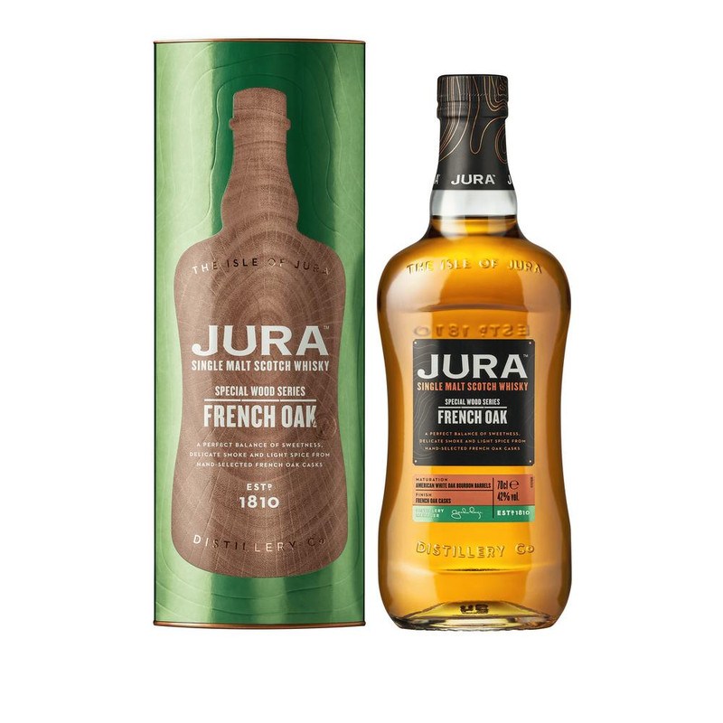 Виски Jura Френч Оак шотландский односолодовый 42% в подарочной упаковке, 700мл — фото 1