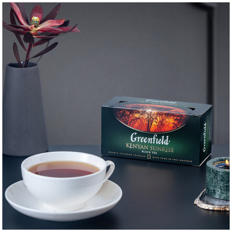 Чай Greenfield Kenyan Sunrise чёрный в пакетиках, 25х2г — фото 5