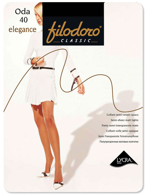 Колготки Filodoro Classic Oda 40 den Elegance Nero цвет чёрный р.4-L
