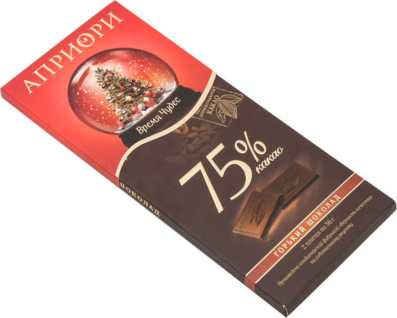 Шоколад горький Априори 75%, 72г — фото 4