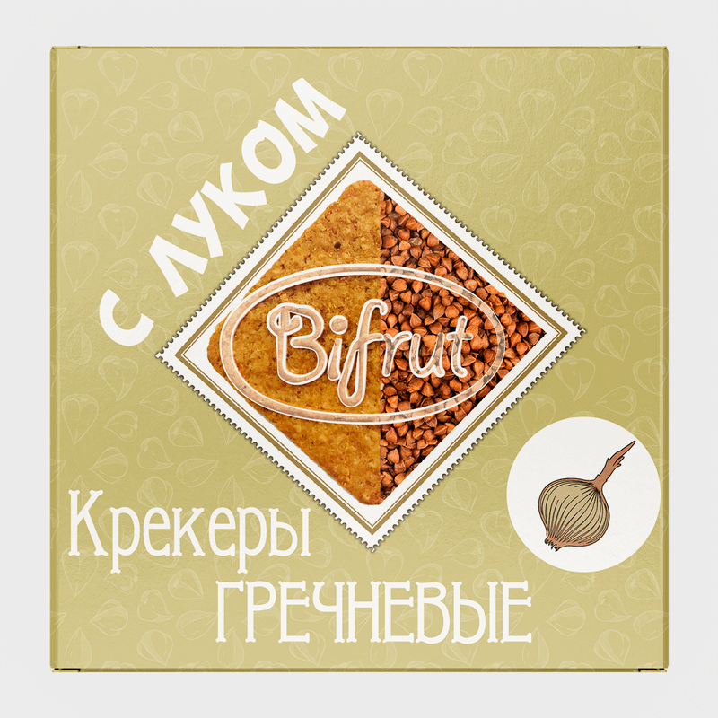 Крекер Bifrut гречневый с луком, 210г — фото 1